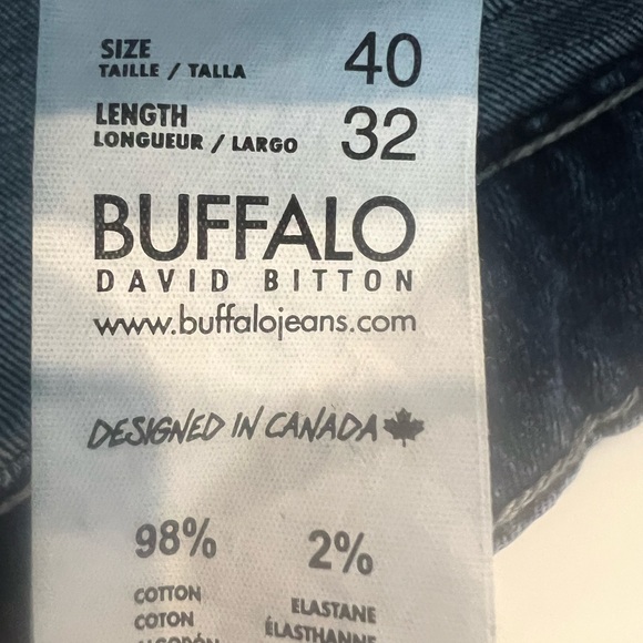 Buffalo David Bitton Straight Stretch Men's Jeans NEW 40x32 - Picture 4 of 6